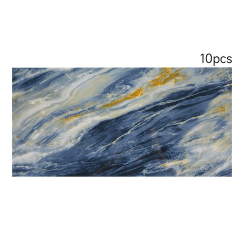 10Pcs Peel and Stick Marble Wall Stickers, SW0981 (Ver.2)