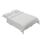3Pcs Small Double Bedding Solid Duvet Cover with 2 Pillowcase Set, HT390425