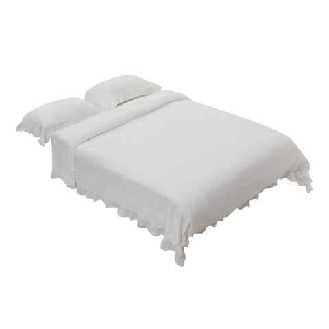 3Pcs King Double Bedding Solid Duvet Cover with 2 Pillowcase Set, HT390426