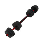 Adjustable 2-in-1 Dumbbell & Barbell Set with Connecting Rod and Locking Collars, SE270045