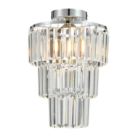 Livingandhome Crystal Mount Ceiling Light, LG1309