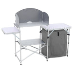 Livingandhome Outdoor Portable Camp Kitchen with Zippered Storage, AI1018