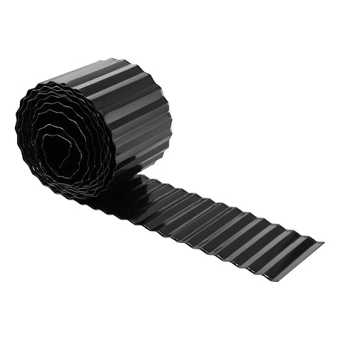 6m Black Corrugated Metal Garden Edging, GD200072 (Ver.2)