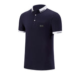 Turn Down Collar Short Sleeve Polo Shirt, CC290050