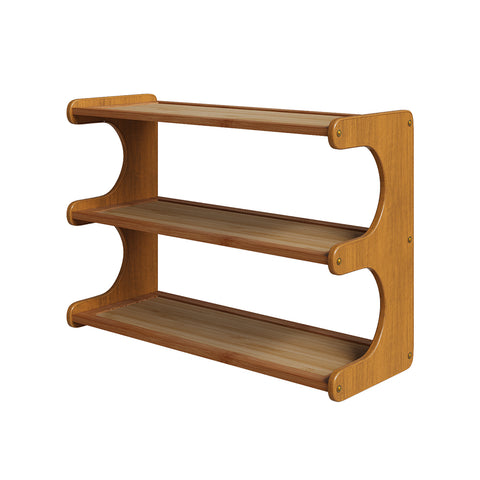 3 Tier Bamboo & Wooden Shoe Rack, FL070007 (Ver.2)