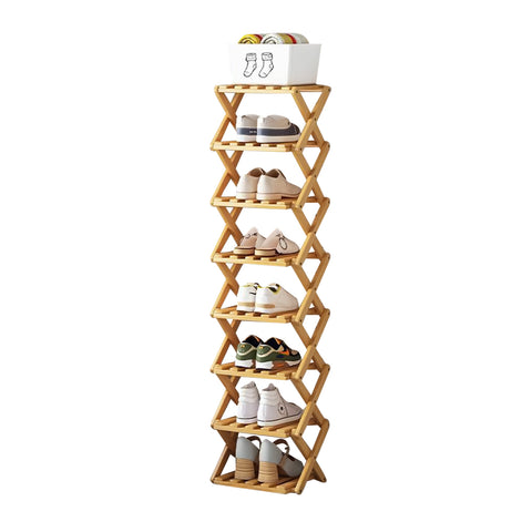 Multi-Layer Foldable Bamboo Shoe Rack, SC2442 (Ver.2)