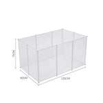 10 Panels Portable Clear Pet Playpen Fence for Outdoor and Indoor Use, CT0646