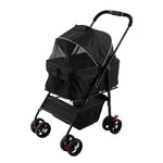 Detachable Pet Stroller with Rain Cover for Cats and Dogs, CW0078