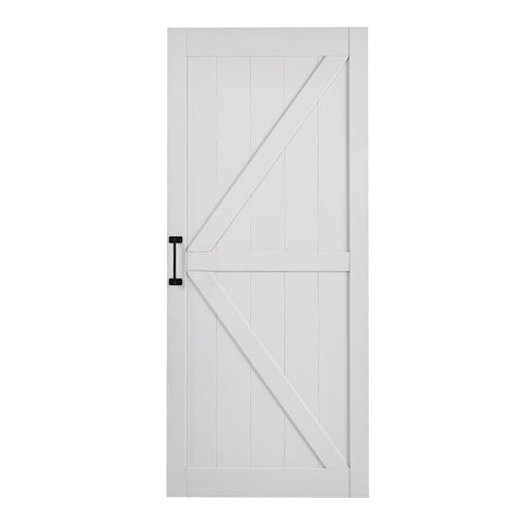 Wooden Barn Door with Sliding Hardware Kit and Handle, LG1064LG1130