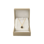 Stylish Reversible Four-leaf Clover Necklace, CA290075