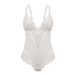 Lace Tummy Control Body Shaper Bodysuit with Adjustable Straps, CC060627 (Ver.2)