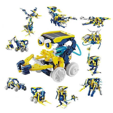 11-in-1 STEM Education DIY Solar Robot Toys Kit, TE380062