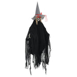 Livingandhome Halloween Voice-Activated Hanging Witch, SC1467
