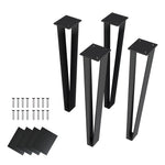 Set of 4 Metal Trapezoid Furniture Legs Home DIY Accessories, JL0085 (Ver.2)