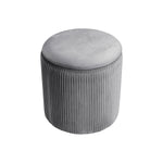 Livingandhome Modern Pleated Storage Ottoman, FA0154