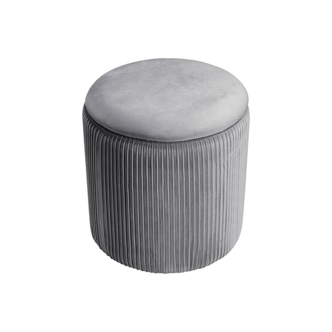 Livingandhome Modern Pleated Storage Ottoman, FA0154