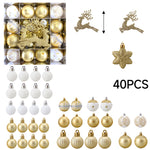 40-Piece Christmas Ornaments for Christmas Tree Decorations, IF320029