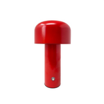 LED Desk Lamp Rechargeable, Mushroom Shape, 3 Colour Change Dimmable, Red, AJ0966