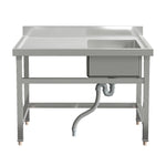 Stainless Steel 1-Compartment Commercial Sink with Left-Hand Platform, AI1575