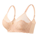 French Style Lace Unpadded Underwired Bra with Adjustable Shoulder Straps, CC062313