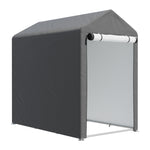 4x6FT Galvanized Tube Storage Shed, LG1351