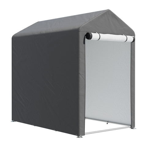 4x6FT Galvanized Tube Storage Shed, LG1351
