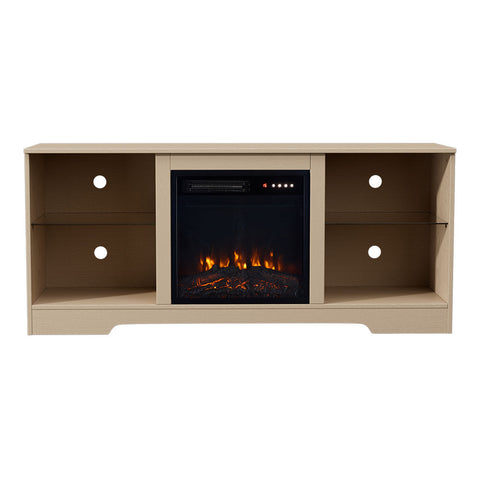 TV Stand Electric Fireplace Adjustable Flame with Remote Control, EH110017EH110019