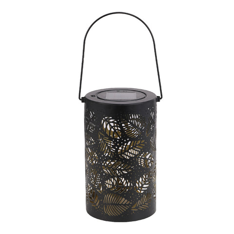 Solar-Powered Metal Leaf pattern Hollow Garden Projection Lamp, WF0288