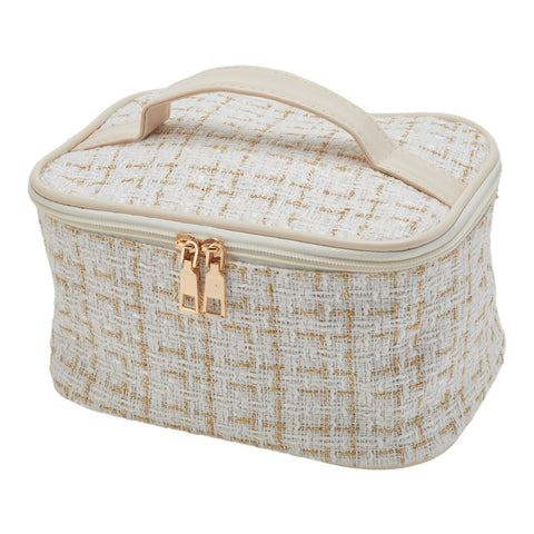 Sheonly Luxurious Makeup Toiletry Storage Bag with Zipper, SW0822