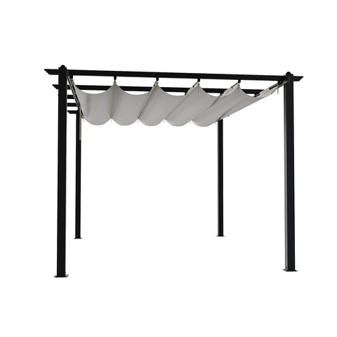 13x10ft Aluminium Pergola with Retractable Roof, LG1605LG1606 (Ver.2)