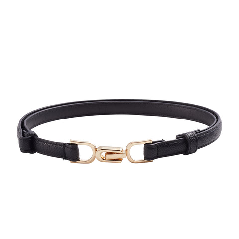 Adjustable Skinny PU Leather Belt, DQ0057