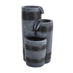 Garden Sanctuary Outdoor Solar-Powered Water Fountain Rockery Decor, AI1333