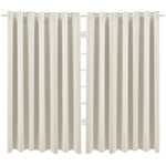 Solid Colour Grommet Top Polyester 100% Blackout Curtains Pair, LY0206