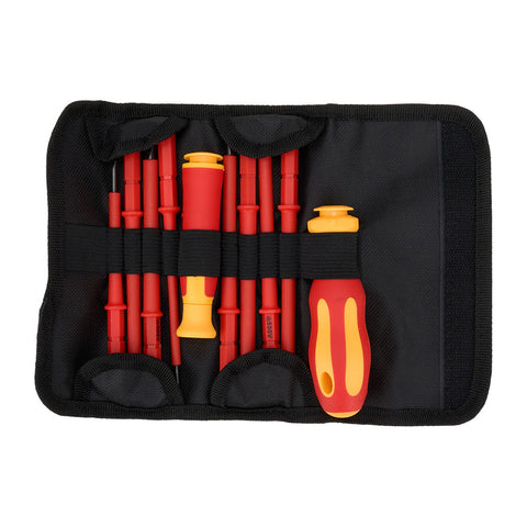 10-teiliges isolierter Schraubendreher-Set mit Falttasche, MH160085 (DE)