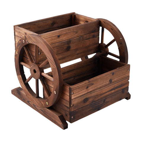 Garden Double-Tiered Planter with Wheels, GG190020 (Ver.2)