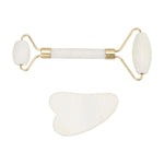 Gua Sha and Jade Roller Set for Facial Massage, BB350007 (Ver.2)
