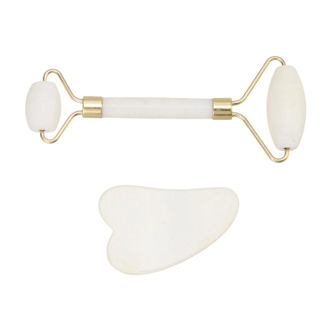 Gua Sha and Jade Roller Set for Facial Massage, BB350007 (Ver.2)
