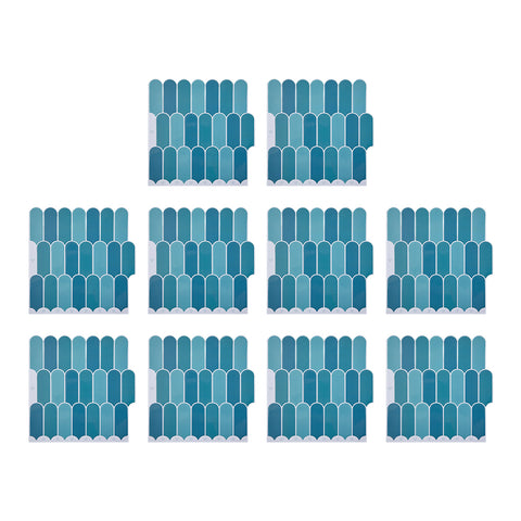 10Pcs Self-Adhesive Wall Tile Stickers, HF070015
