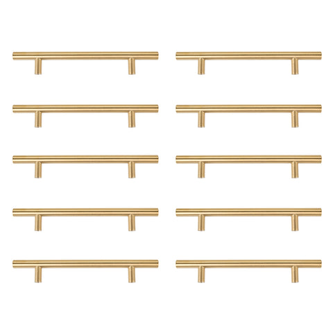 10pcs Stainless Steel Cupboard Drawer Cabinet T-shaped Door Handle, MD160032
