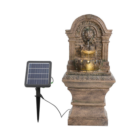 Garden Sanctuary Outdoor Solar-Powered Water Fountain Decor, AI1332