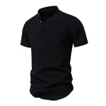 Short-Sleeve Henley Shirt, CC290414
