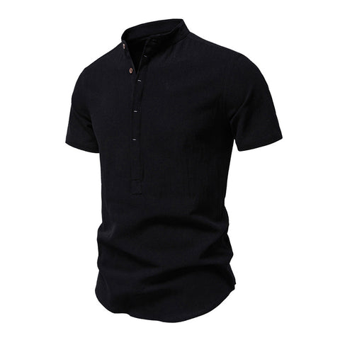 Short-Sleeve Henley Shirt, CC290414