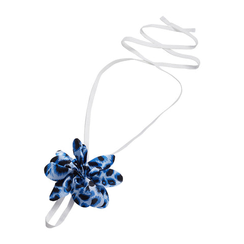 Elegant Lace-Up Flower Barefoot Sandal Anklet, CA290025 (Ver.2)