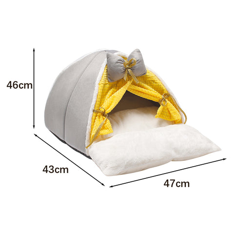 Livingandhome Foldable Pet Bed with Thick Cushion, WM0161