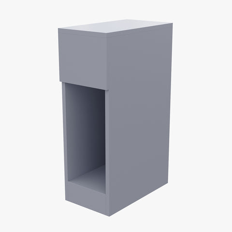 Grey Bedside Table with a Drawer, FB490004