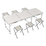 Folding Picnic Table Set with 6 Stools, CH0014 (Ver.2)