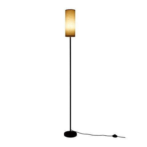 Linen Lampshade Floor Lamp with Remote Control, FQ0006 (Ver.2)