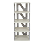 Livingandhome Foldable 4-Layer Plastic Shoe Rack Cabinet, WM0522