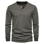 Long-Sleeved Henley T-Shirt, CC290330