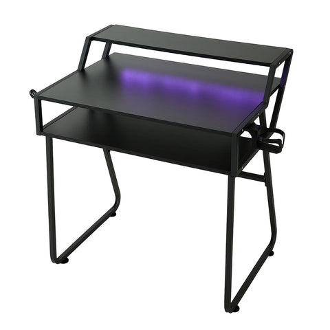 RGB LED Light Gaming Desk with Remote Control, FO250045